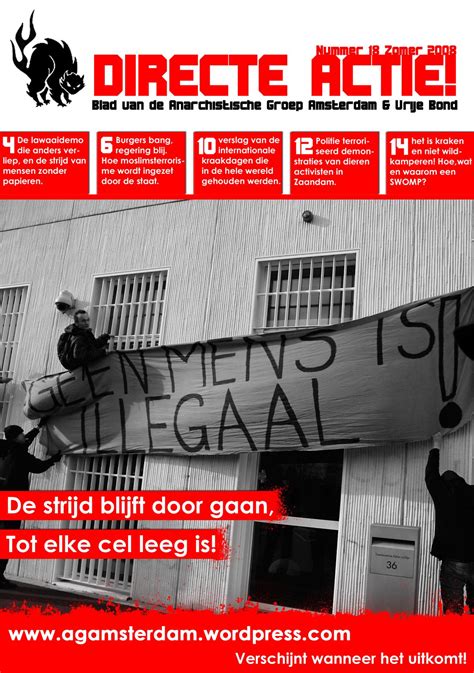 Nieuwe Directe Actie 18 Is Uit Eindelijk Anarchistische Groep Amsterdam