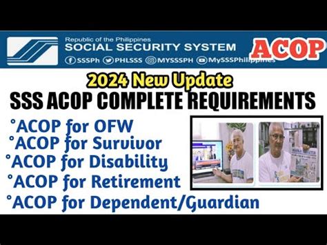 2024 SSS ACOP REQUIREMENTS YouTube