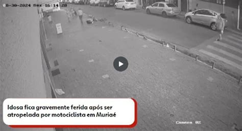 Idosa é atropelada na faixa de pedestre e arrastada por motociclista