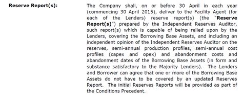 Reserve Based Loans – Edward Bodmer – Project and Corporate Finance