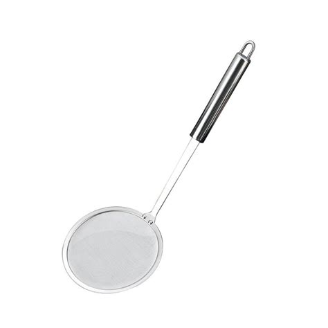 Fat Skimmer Spoon Stainless Steel Fine Mesh Strainer Hot Pot Skimmer With Handle For