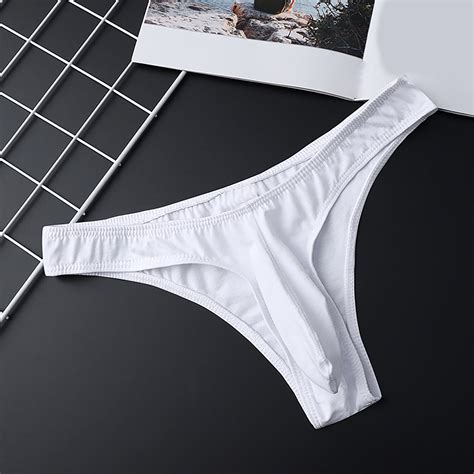 DJDLJWCJ Men S Backless Thong Briefs Underwear Thin Low Rise Cotton Mens Bikini Briefs