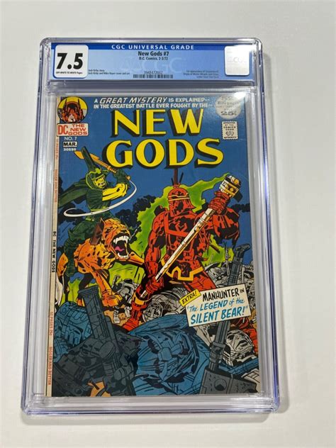 New Gods 7 Cgc 75 Oww Pages Dc Comics 1972 Comic Books Bronze Age