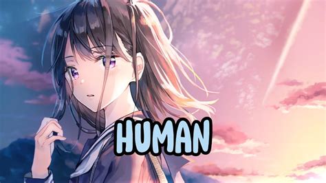 Nightcore Human Lyrics Youtube