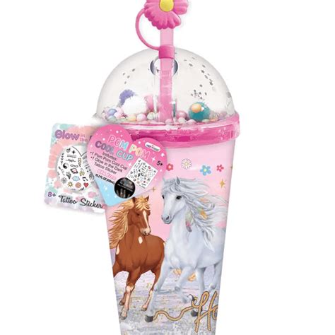 Hot Focus Pom Pom Cool Cup Wild And Free Bony Pony