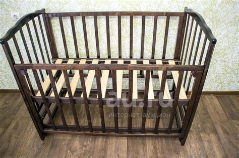 Детская кровать Можга (Красная звезда) С 619 с продольным маятником ...