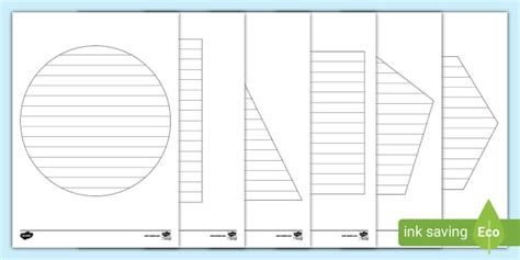 2D Shape Writing Frames Hecho Por Educadores Twinkl