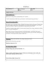 Soap Note Week Doc Soap Note Name Initials R P Date Age Time Sex F