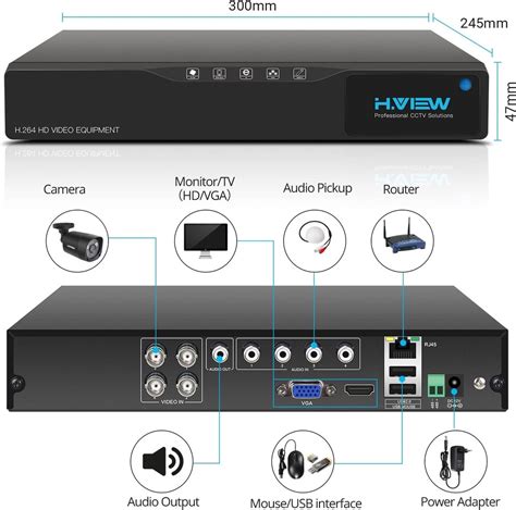 Купить HVIEW AHD-D4C4-4MP Комплект видеонаблюдения 3 x 1440P: отзывы ...