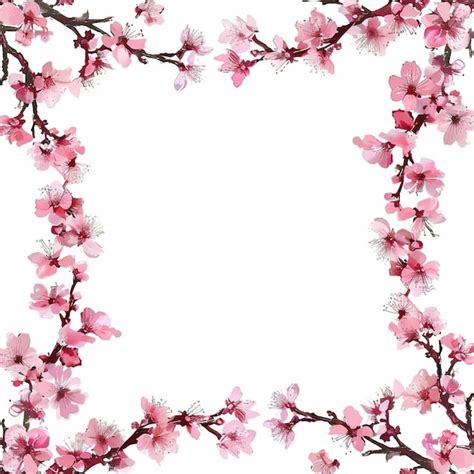 Cherry Blossom Border Frame Images Free Download On Freepik