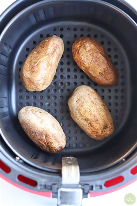 Air Fryer Baked Potato In About 35 Minutes Cadrys Kitchen