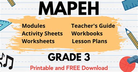Mapeh Learning Materials In Grade 3 Free Download Deped Click