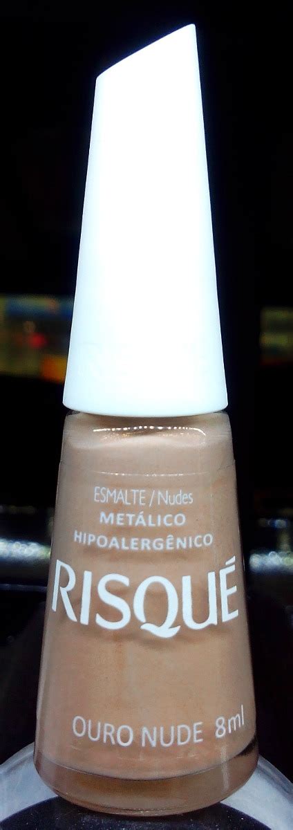 Esmalte Risqu Cole O Nudes Cores Ouro Nude P Arroz R