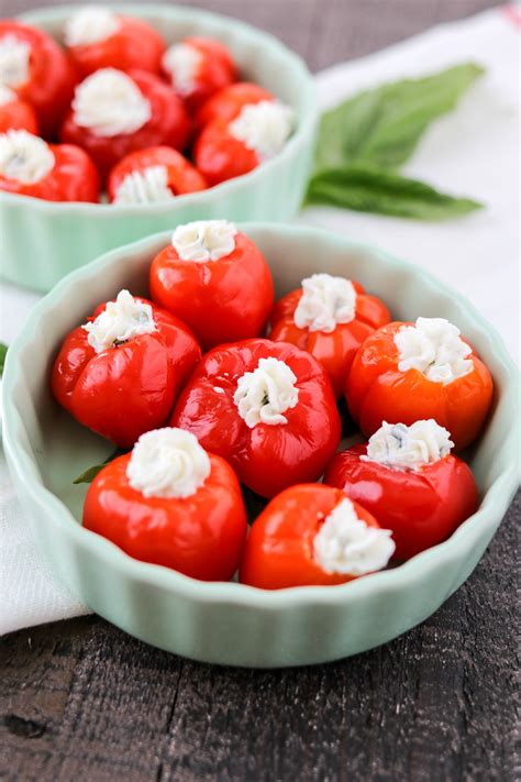 Goat Cheese Stuffed Sweet Peppers