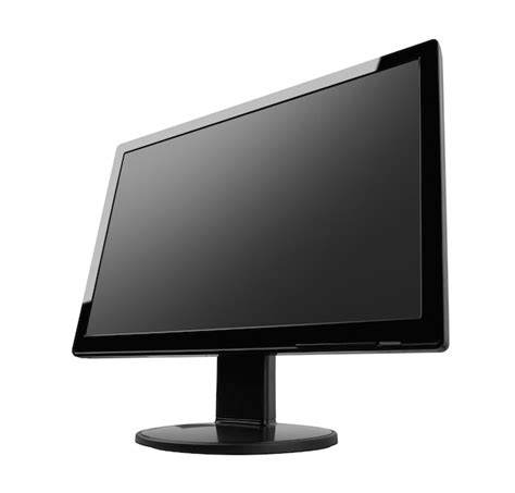 Premium Photo Flat Led Tv Monitor Isolated On White