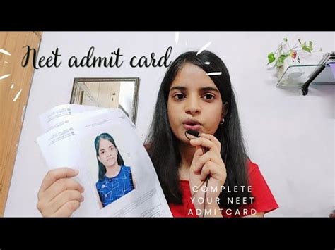 My Neet Admit Card Complete Details Photo In Admit Card Nta