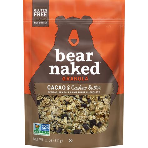 Bear Naked Granola Cacao And Cashew Butter Vegan And Gluten Free Oz Walmart Walmart