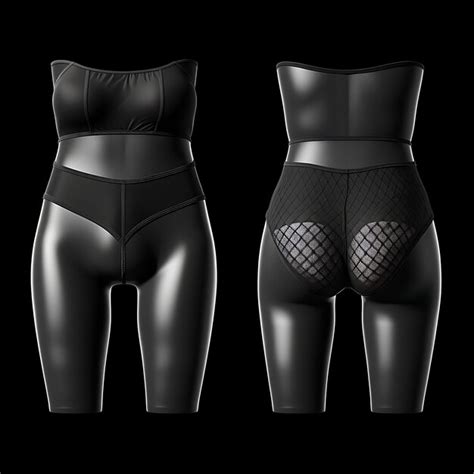 Premium Photo Isolated Of Bikini Underwear Mesh Satin Fabric Balconette On Black Backg White