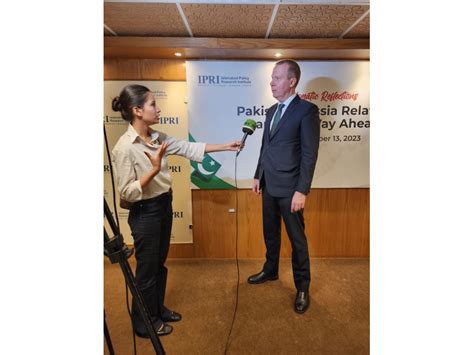 On the address of Ambassador Ganich at the Islamabad Policy Research ...