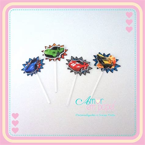 Topper Para Doces Hot Wheels Elo Produtos Especiais