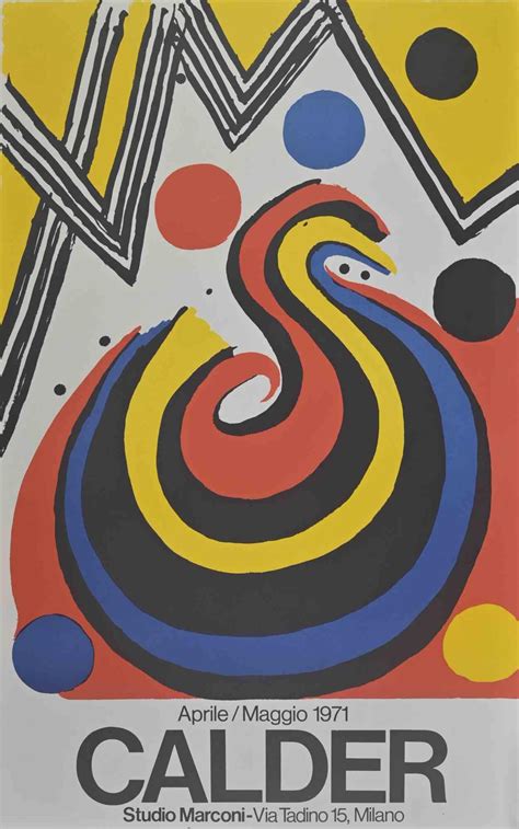 Alexander Calder Exhibition Poster Vintage Offset Print And