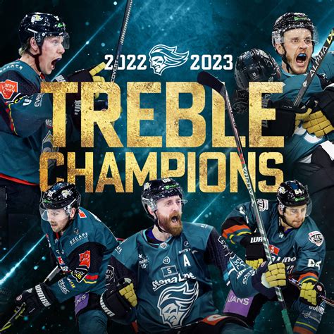 The Belfast Giants Are The 22 23 EIHL Grand Slam Champions R