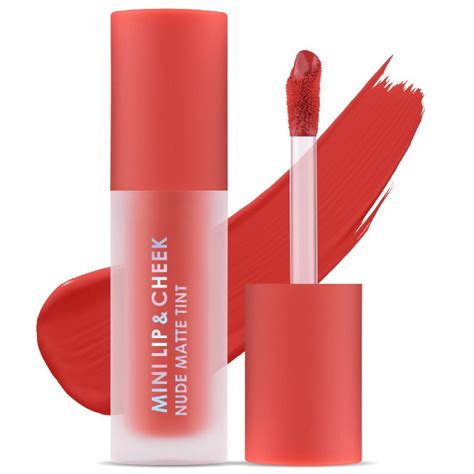 Cathy Doll Mini Lip Cheek Nude Matte Tint G Bright Brick