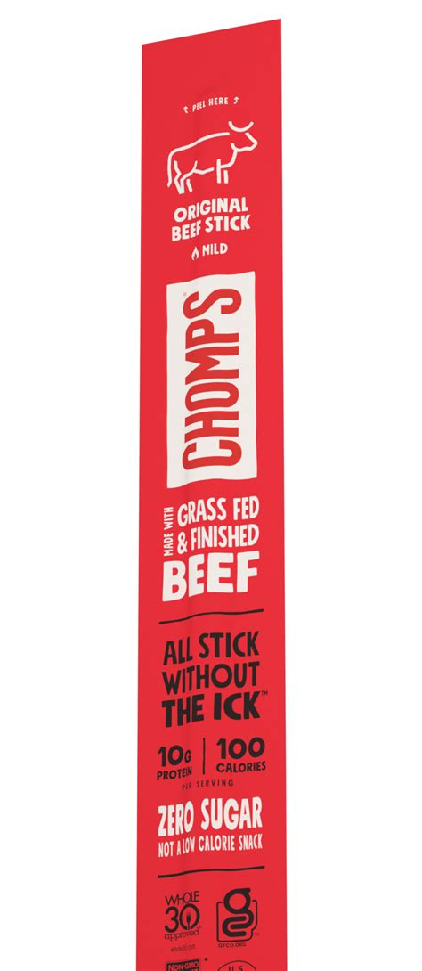 Mini Smoky BBQ Beef Stick | Chomplings | Chomps