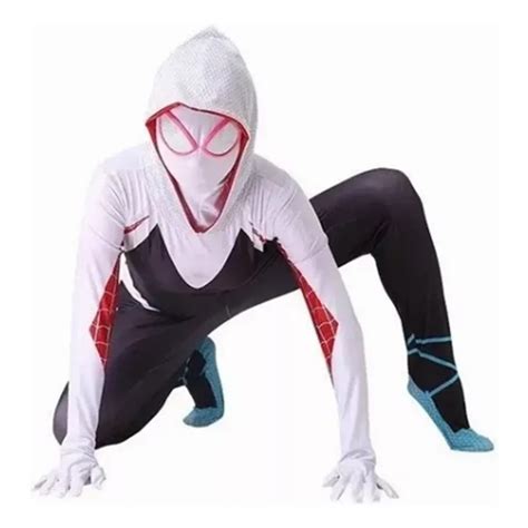Fantasia De Mulher Aranha - Fantasia Feminina Cosplay Gwen Spider Mulher Aranha 170cm (G) | Shopee ...