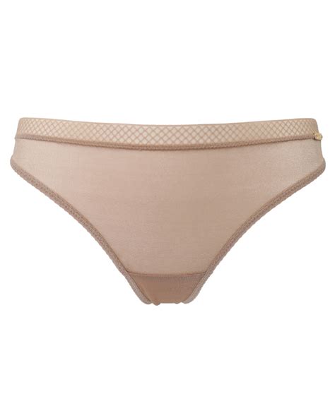 Glossies Thong Women S Lingerie Nude Briefs Gossard