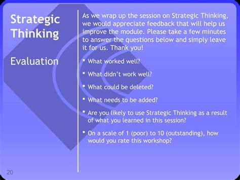 strategic-thinking.presentation - a detailed breakdown | PPT