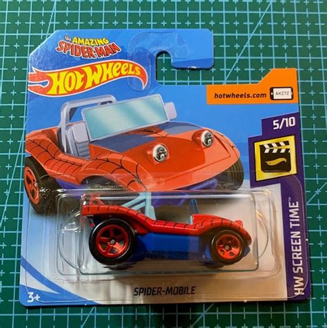 Hot Wheels Spider Mobile The Amazing Spider Man Red And Etsy