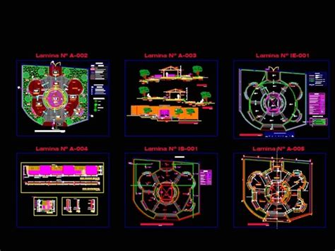 Parque En Autocad Descargar Cad 1 22 Mb Bibliocad Autocad Planos Parques