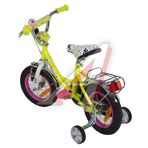 Велосипед 12" 1-ск. (2-3 года) салатовый STITCH - JK1912002 12 B ...