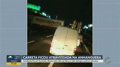 Motorista Perde Controle Da Dire O E Caminh O Interdita Tr S Faixas Da