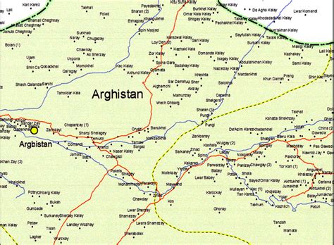 Kandahar Province Afghanistan 2003 Provincial Map Battle Archives
