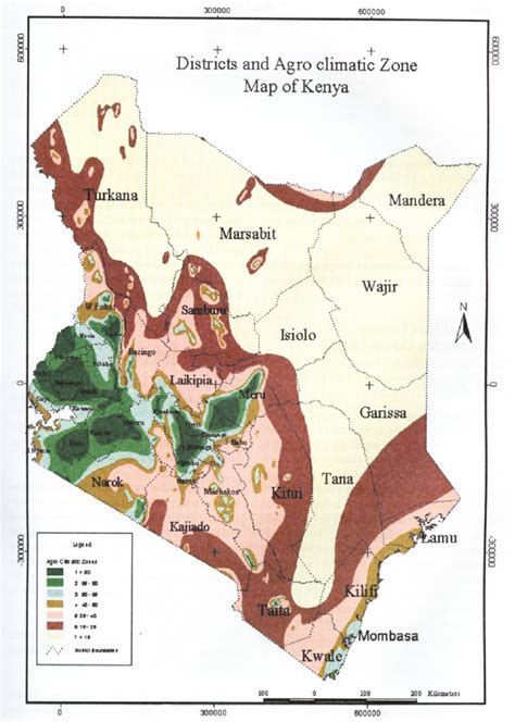 Districts And Agro Climatic Zones Of Kenya Download Scientific Diagram