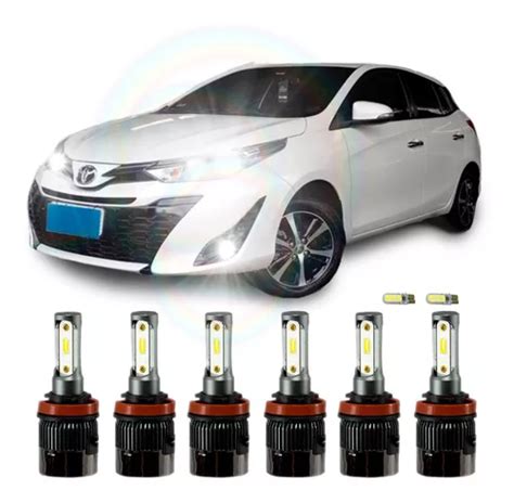 Lampada Super Led Plus Toyota Yaris 2018 2019 Farol E Milha Frete grátis