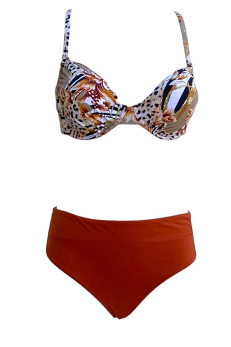 Bikini Set Ψηλόμεσο Animal Print Mireeunderwear