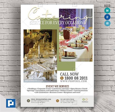 Catering And Event Management Flyer Psdpixel