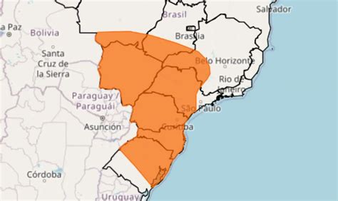 Alerta Laranja Para Temporais Chuva Intensa Ventania E Raios No Sul