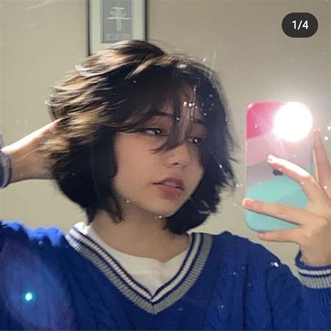 Wolf Cut Curto Franja Ulzzang Short Hair Short Hair Tomboy Short