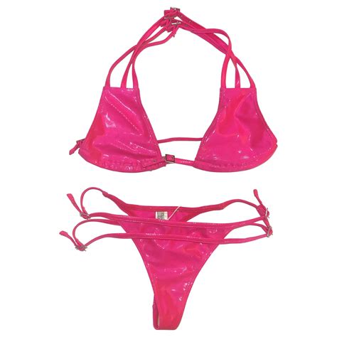 Iconic Vintage Christian Dior Pink Bikini Swimsuit By John Galliano Runway For Sale At Stdibs