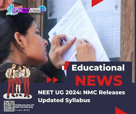 Neet Ug 2024 Nmc Releases Updated Syllabus Edunovations