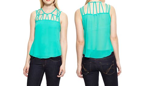 Naked Zebra Women S Tank With Cutout Neck Groupon