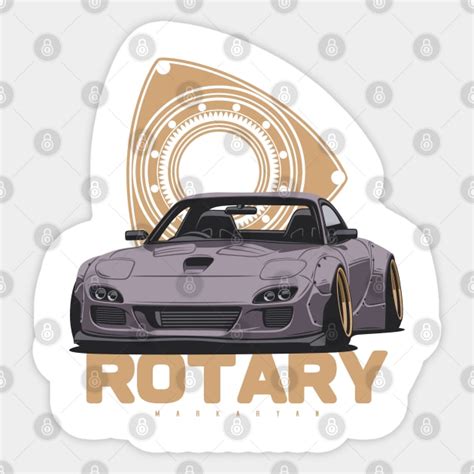 Rotary Rx7 Fd3s Mazda Rx7 Sticker Teepublic