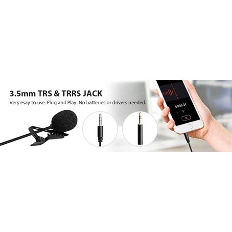 Maono AU-402l Cost-Effective Multipurpose Lavalier Microphone 3.5mm ...