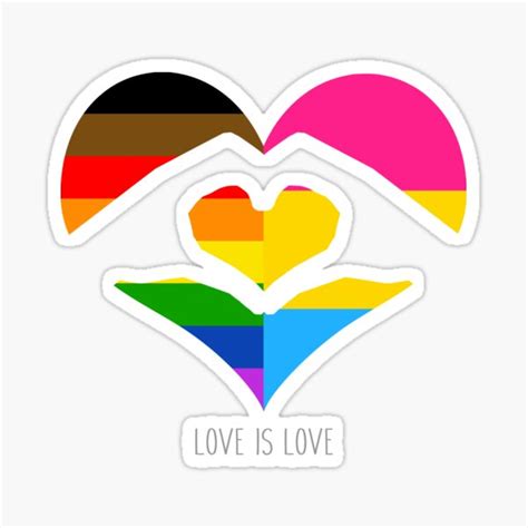 Proud Sticker Bisexual Transgender Gay Lesbian Nonbinary Pan Colors Bold Cursive Lgbtq