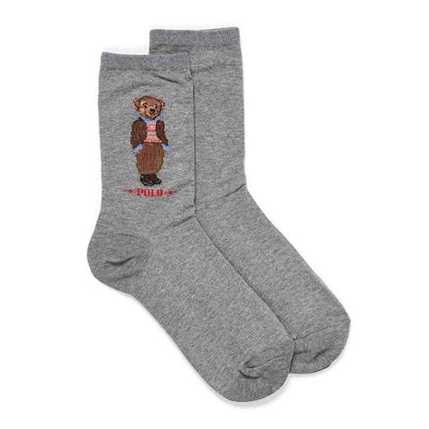 Wintry Bear Cub Socks In 2024 Women Socks Fashion Fashion Socks
