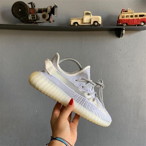 adidas ayakkabi sneakers yeezy 350 duz gri ithal - CANTA NISANTASI